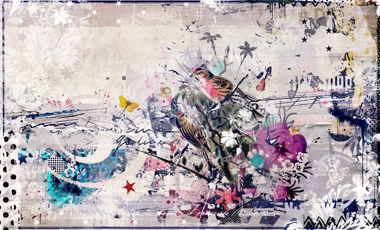 Bigger Better, 2014 (Collage på lerret) av Teis Albers