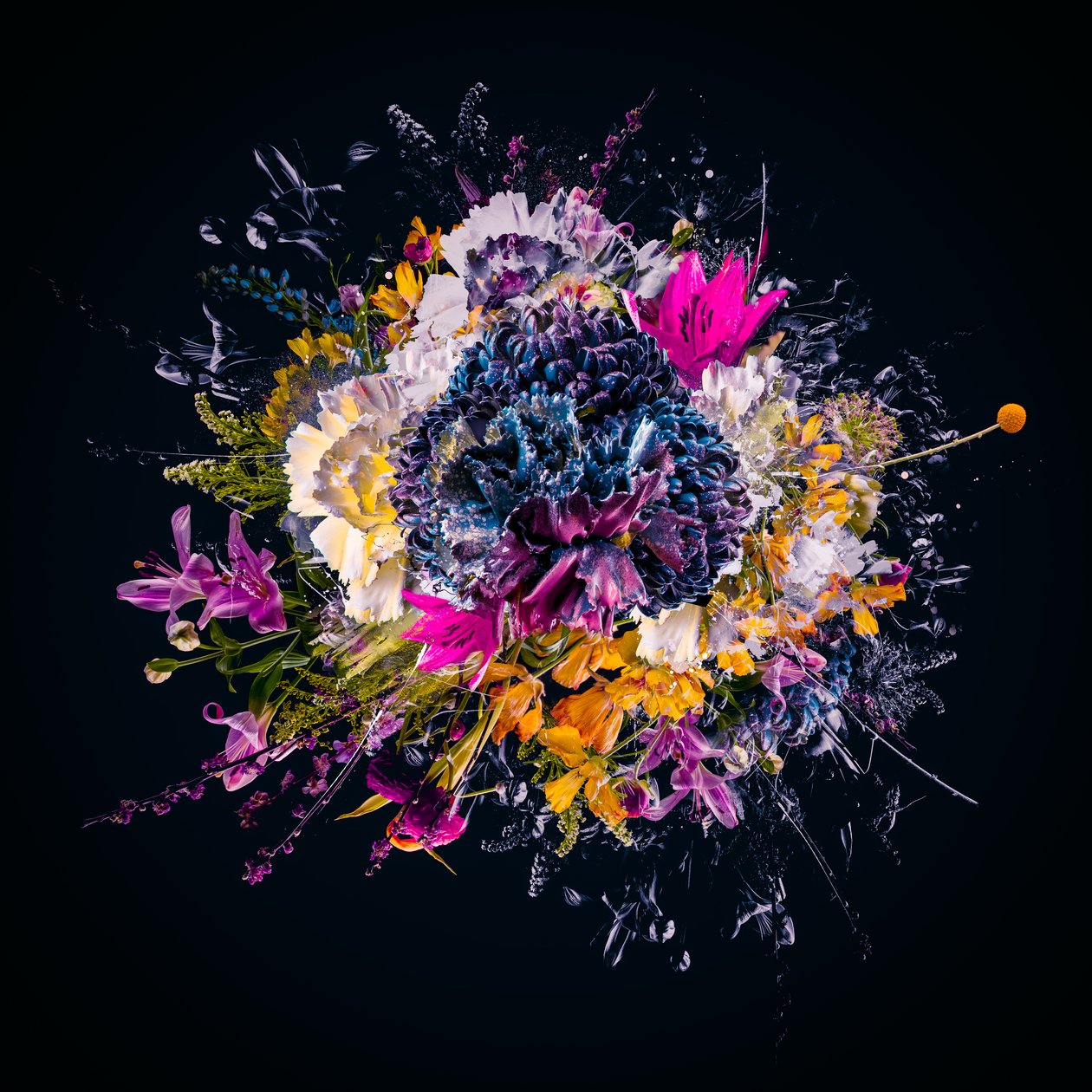 Bouquet III, 2018 (Collage på lerret) av Teis Albers