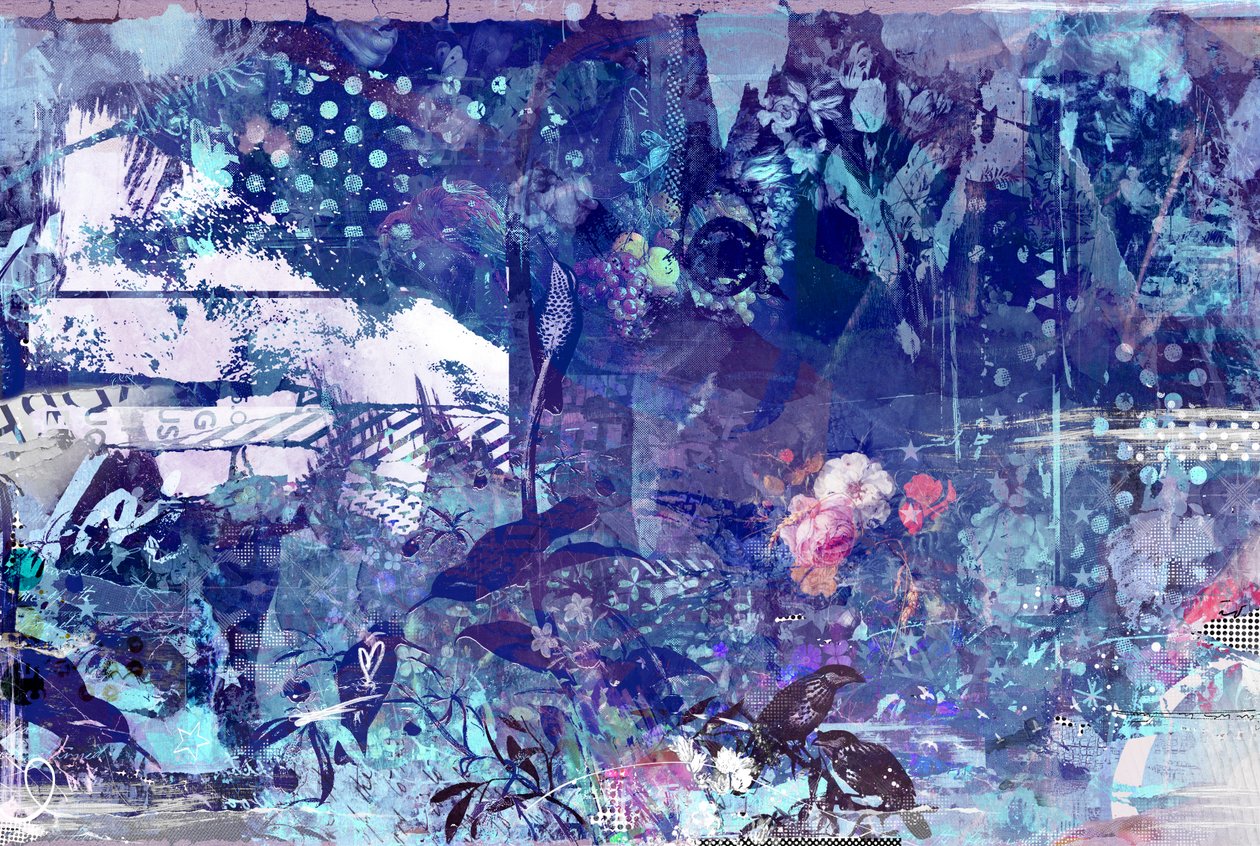Get Royal, 2015 (Collage på lerret) av Teis Albers