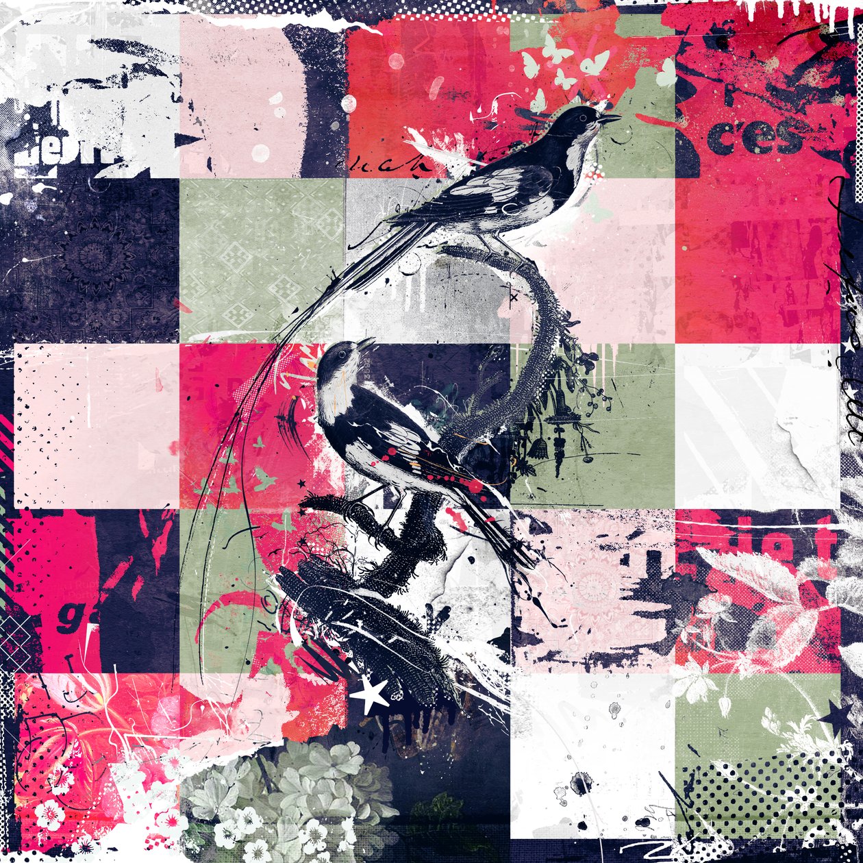 Natural Quilt, 2013 (Collage på lerret) av Teis Albers
