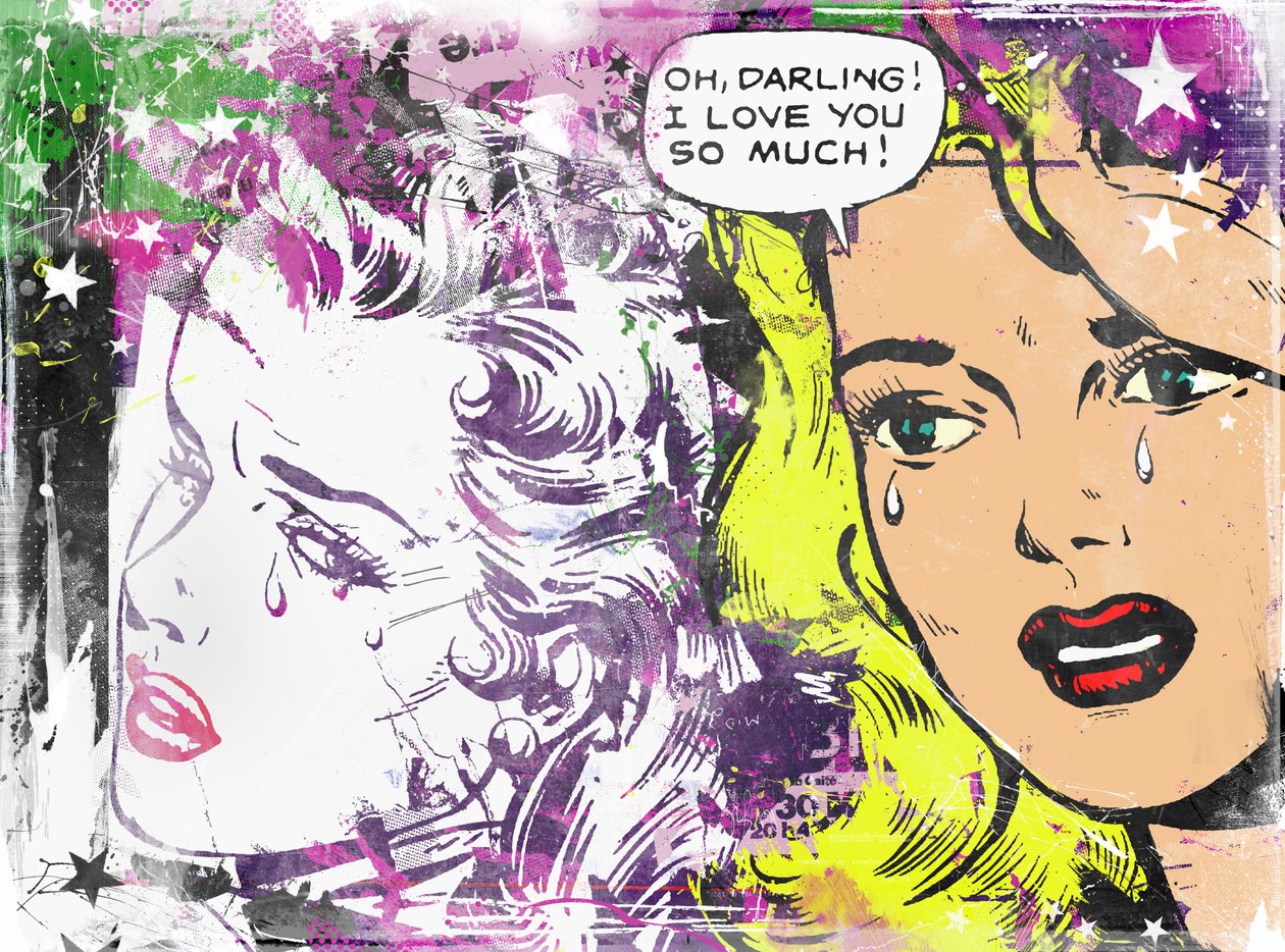 Oh Darling!, 2015 (Collage på lerret) av Teis Albers