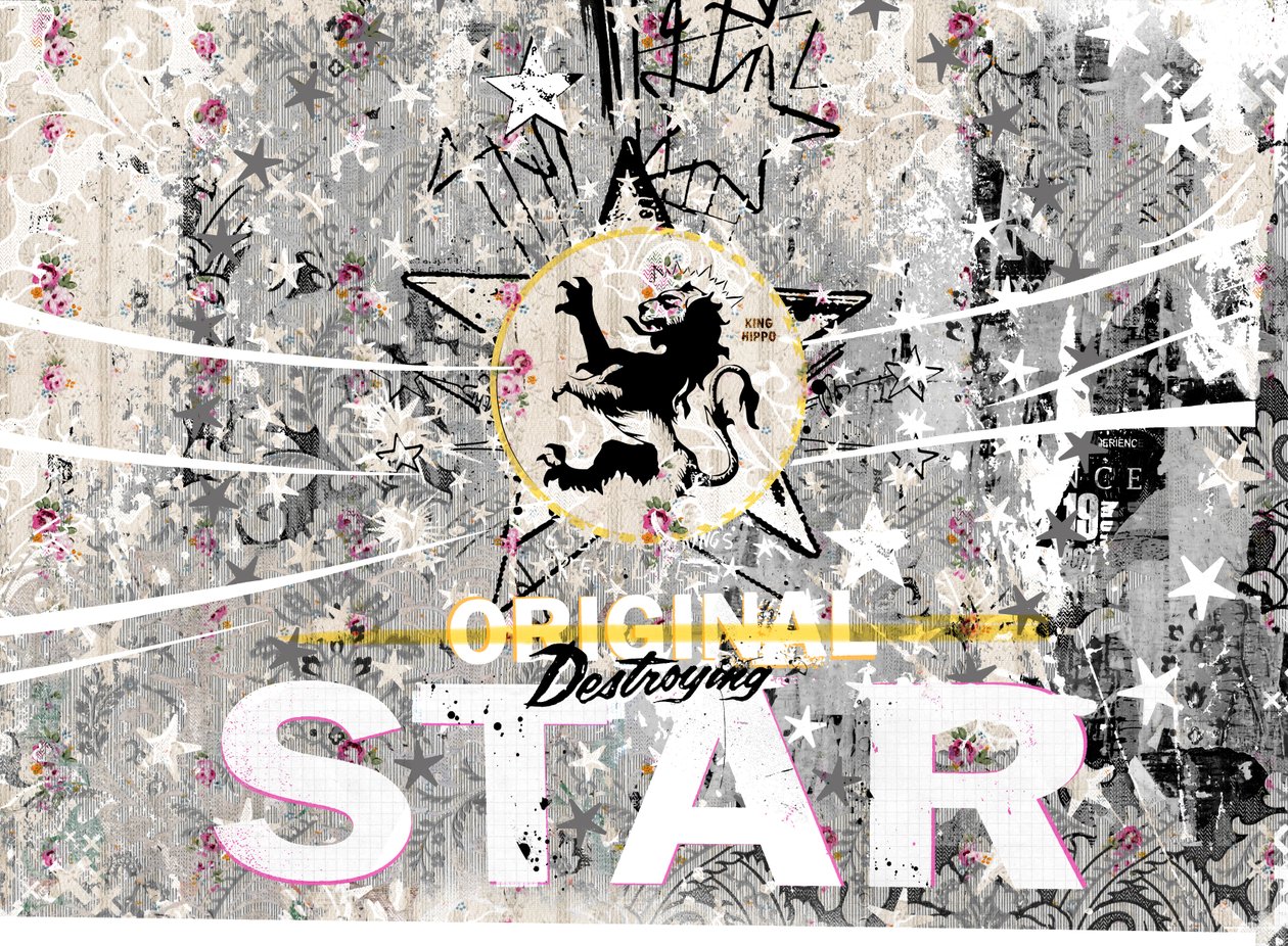 Original Star, 2018 (Collage på lerret) av Teis Albers