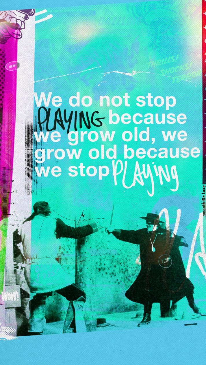 Playing, 2016 (Collage på lerret) av Teis Albers