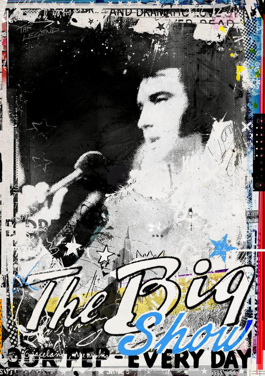 The Big Show, 2016 (Collage på lerret) av Teis Albers