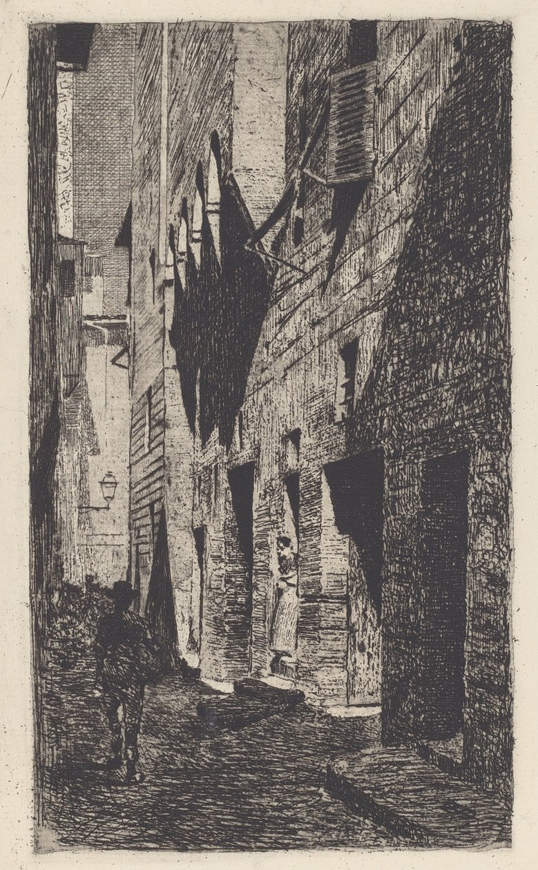 Huset til Dante da Castiglione [Huset til Dante da Castiglione] av Telemaco Signorini