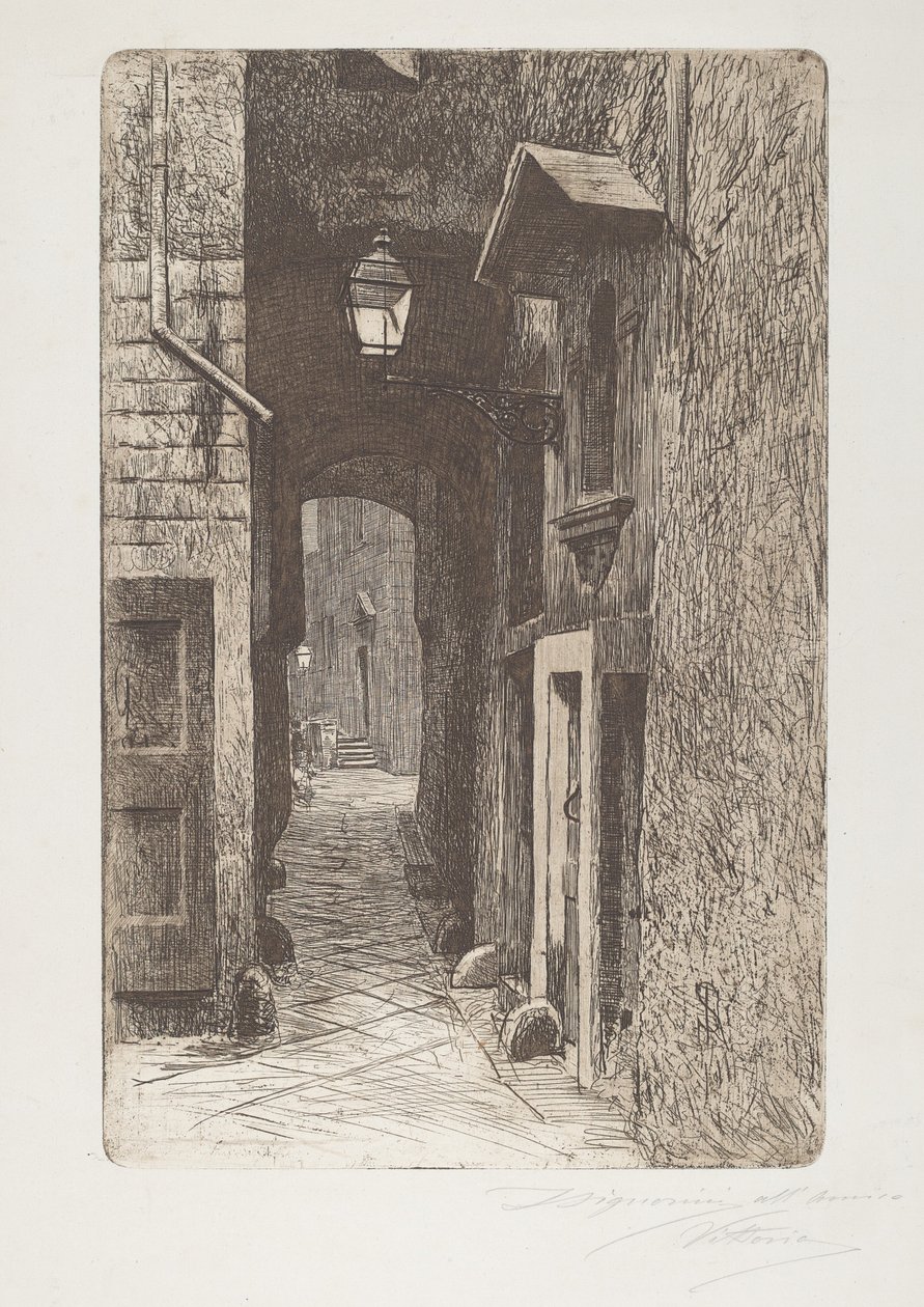 Via de' Cavalieri av Telemaco Signorini