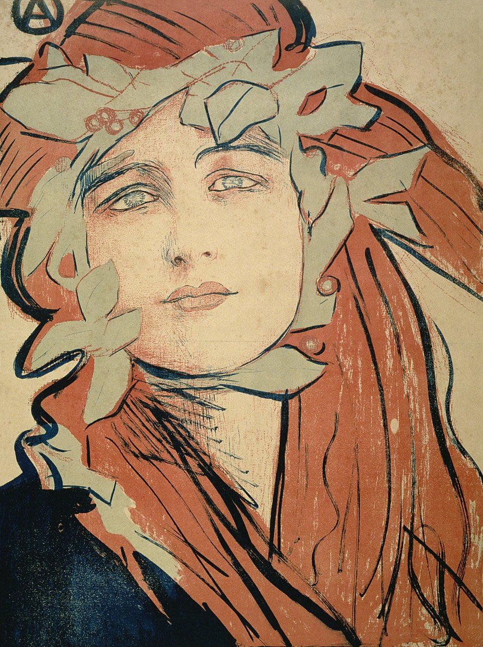 Plakat for utstillingen til den polske kunstneriske foreningen, 1898 av Teodor Axentowicz
