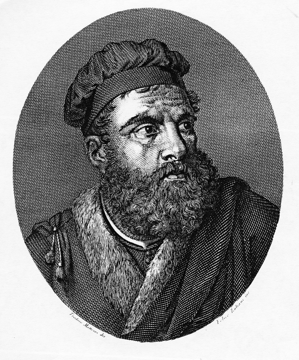 Marco Polo, trykk laget av Felice Zuliani av Teodoro Matteini