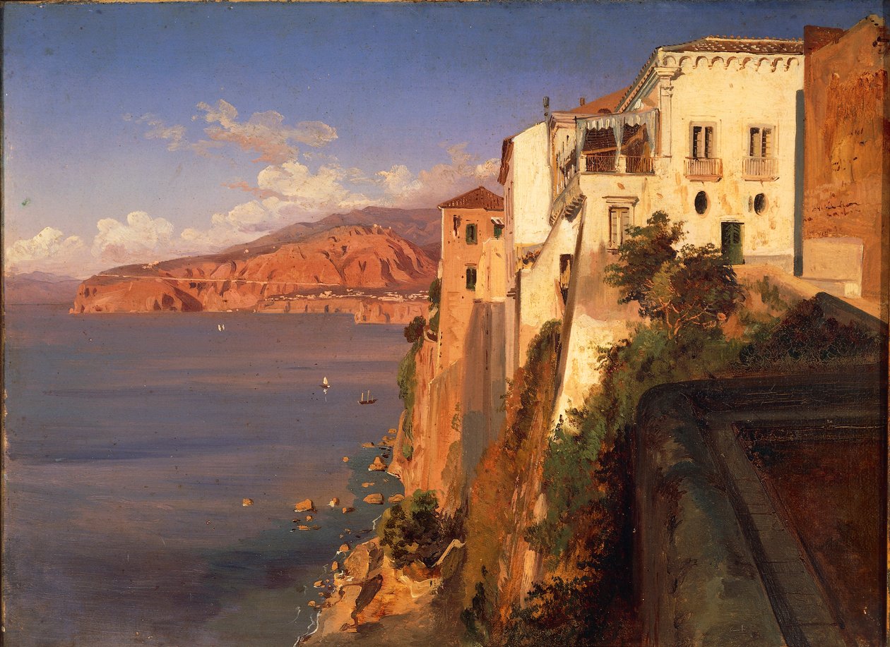Italia, Torquato Tassos hus i Sorrento (olje på lerret) av Teodoro Duclere