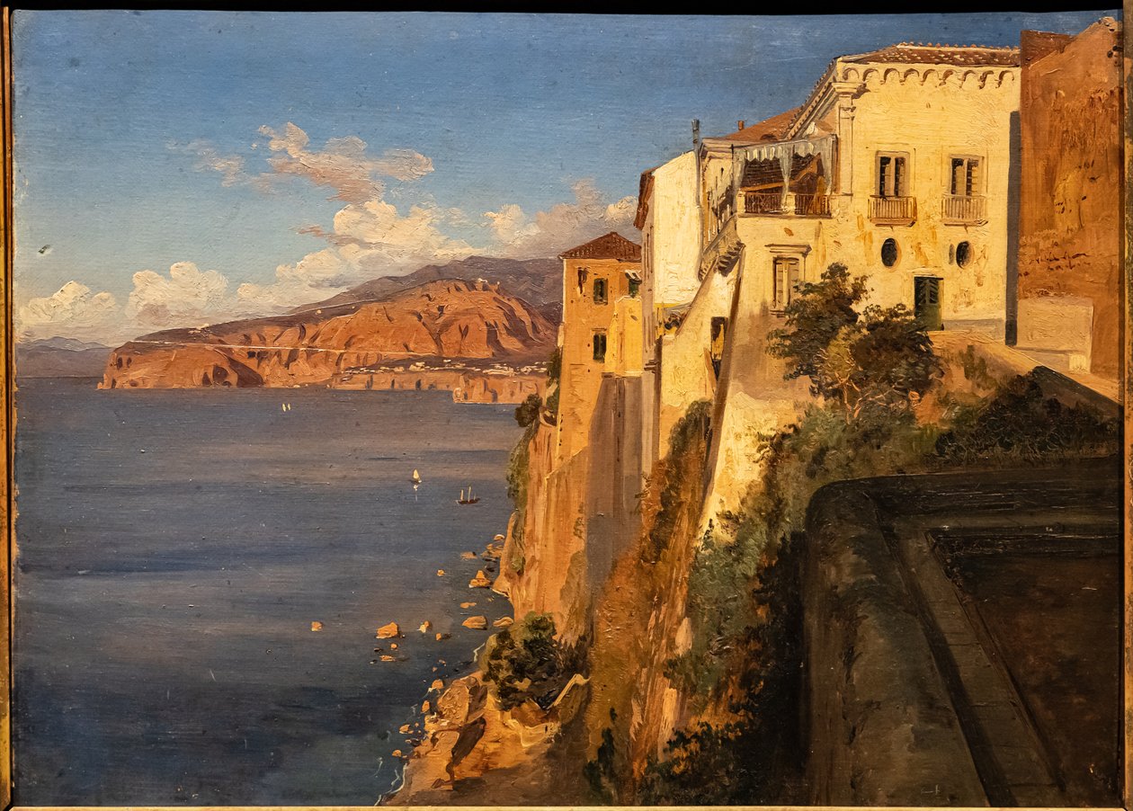 Teodoro Duclère: "Tassos hus i Sorrento", oljemaleri, ca 1862. av Teodoro Duclere