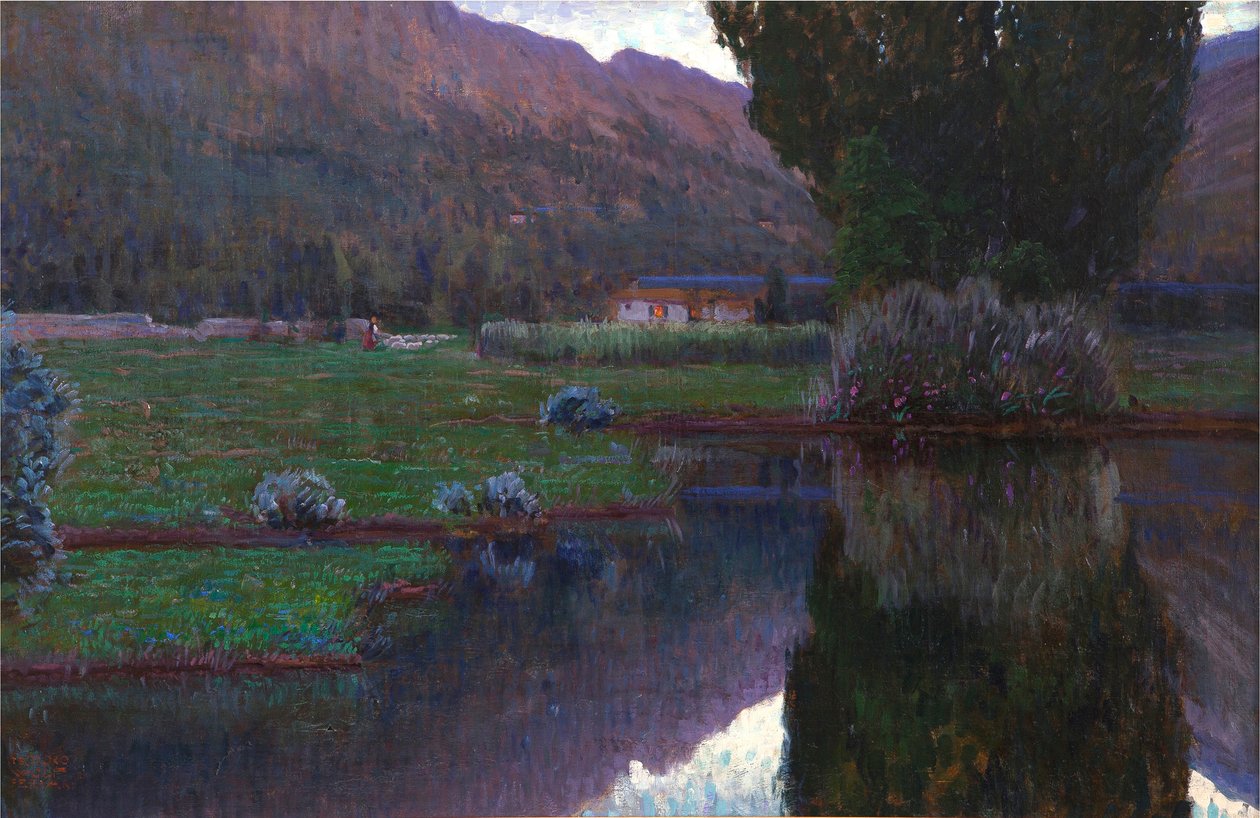 Landskap. av Teodoro Wolf-Ferrari