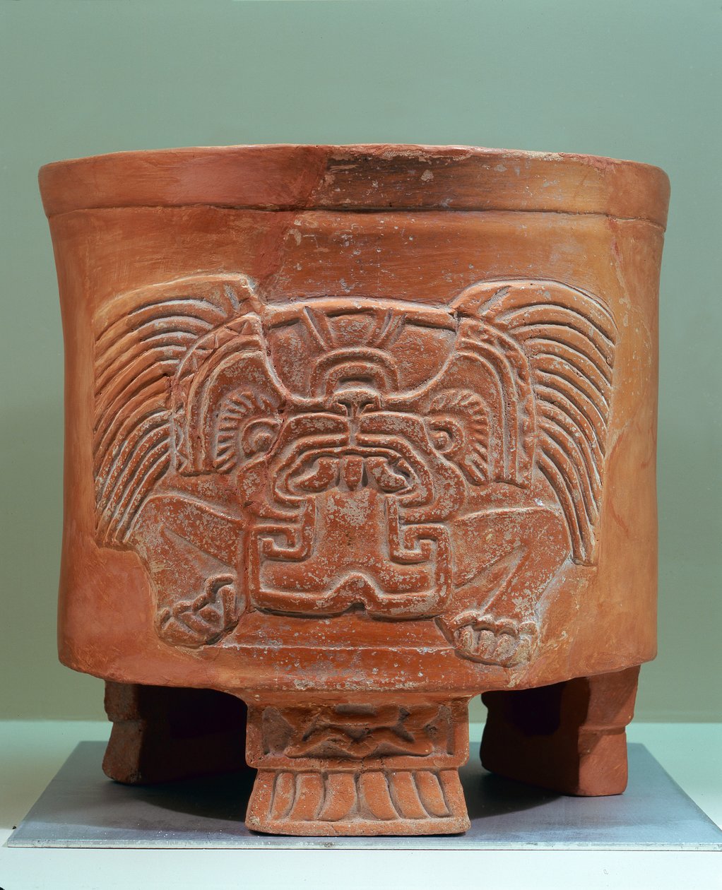 Stativvase, Late Xolalpan, 550-650 (steintøy) av Teotihuacan