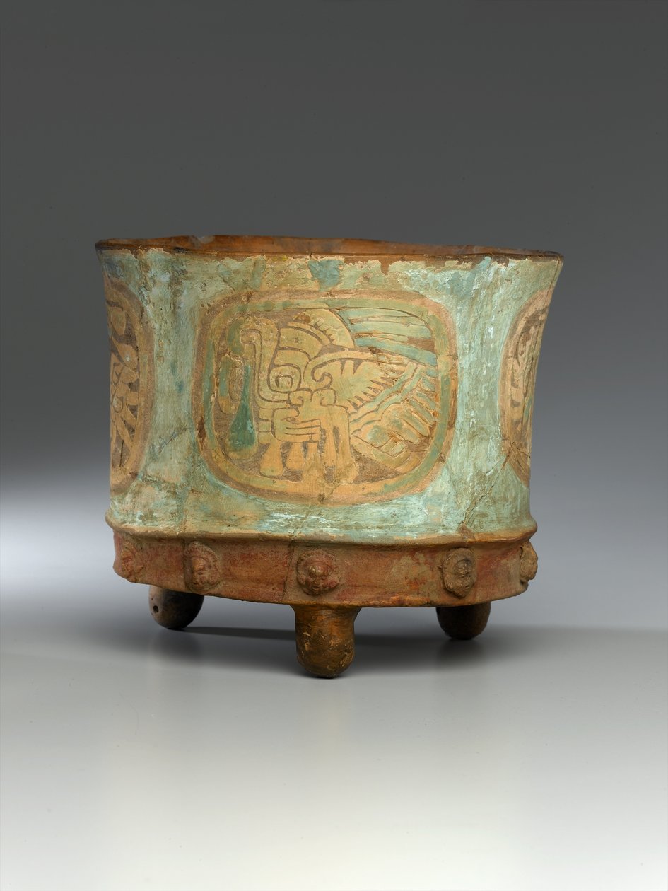 Tripod Jar, ca. 800 (leire) (se også 278901-278902 & 278904) av Teotihuacan