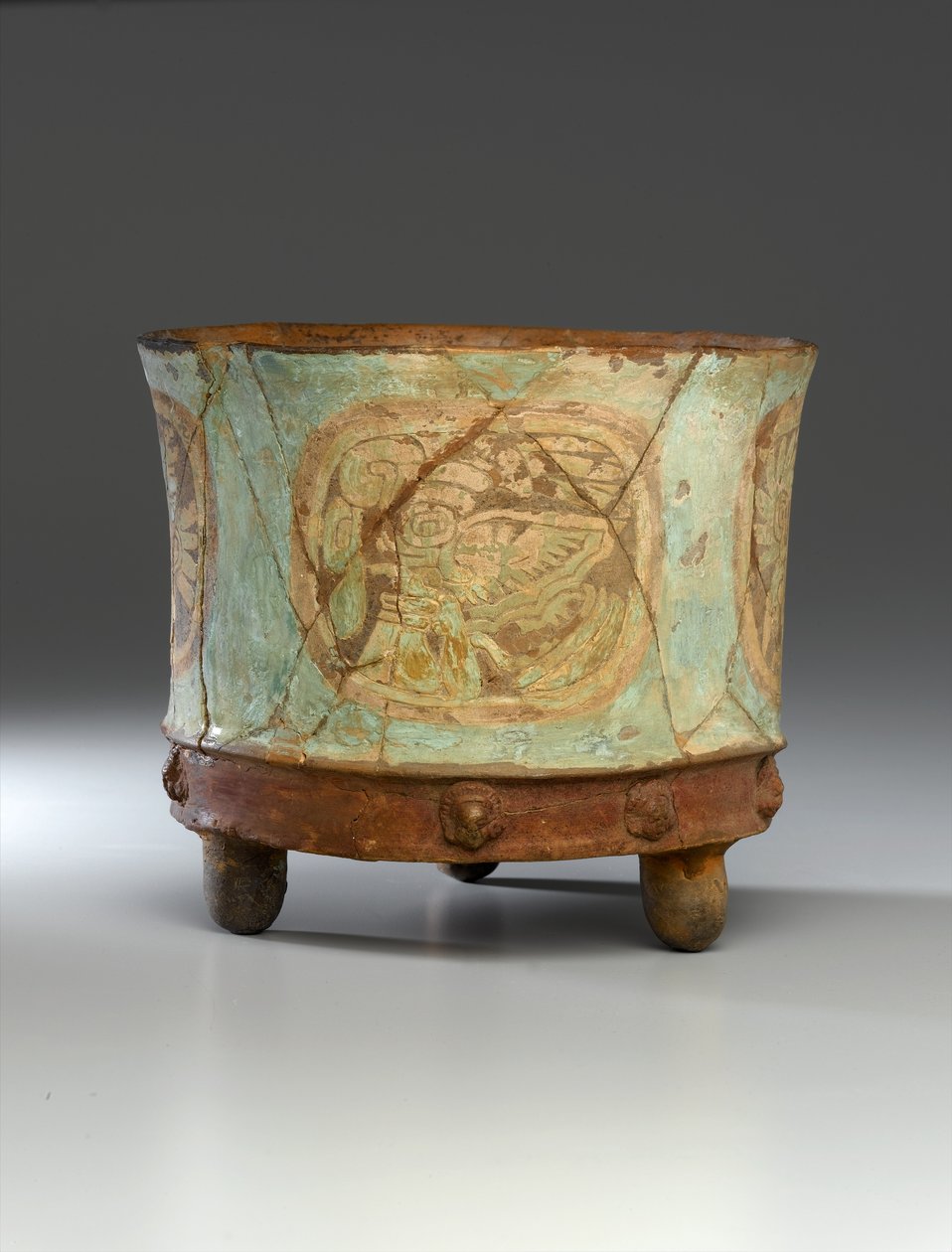 Tripod Jar, ca. 800 (leire) (se også 278902-278904) av Teotihuacan