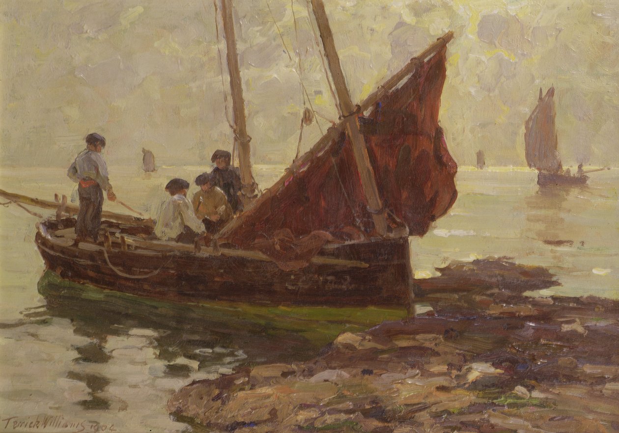 Morning on the Rocks, Concarneau av Terrick Williams