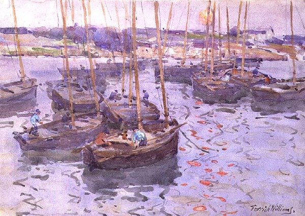 Båter i havnen av Terrick Williams