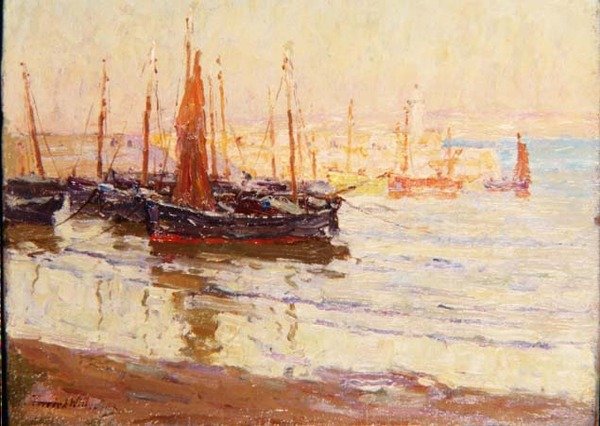 Kveld i havnen, St. Ives, Cornwall av Terrick Williams