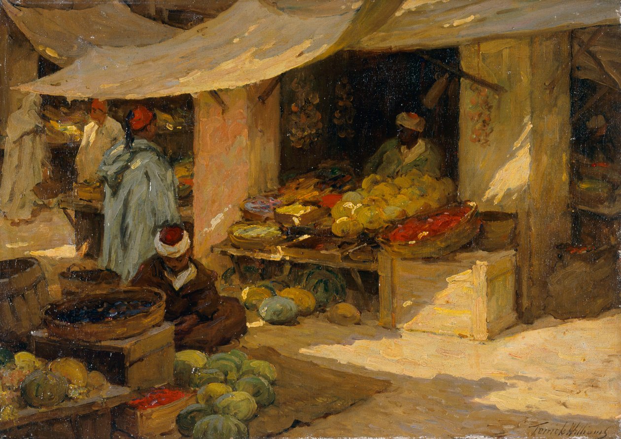 'Fruktmarked, Tanger', 1880-1936 av Terrick Williams
