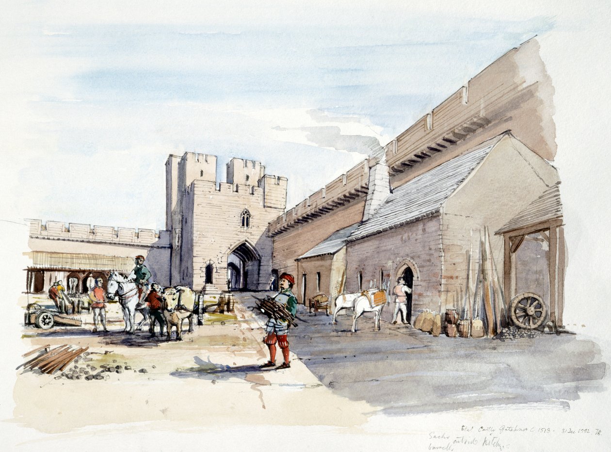 Etal slott, c1513, c1990-2010 av Terry Ball