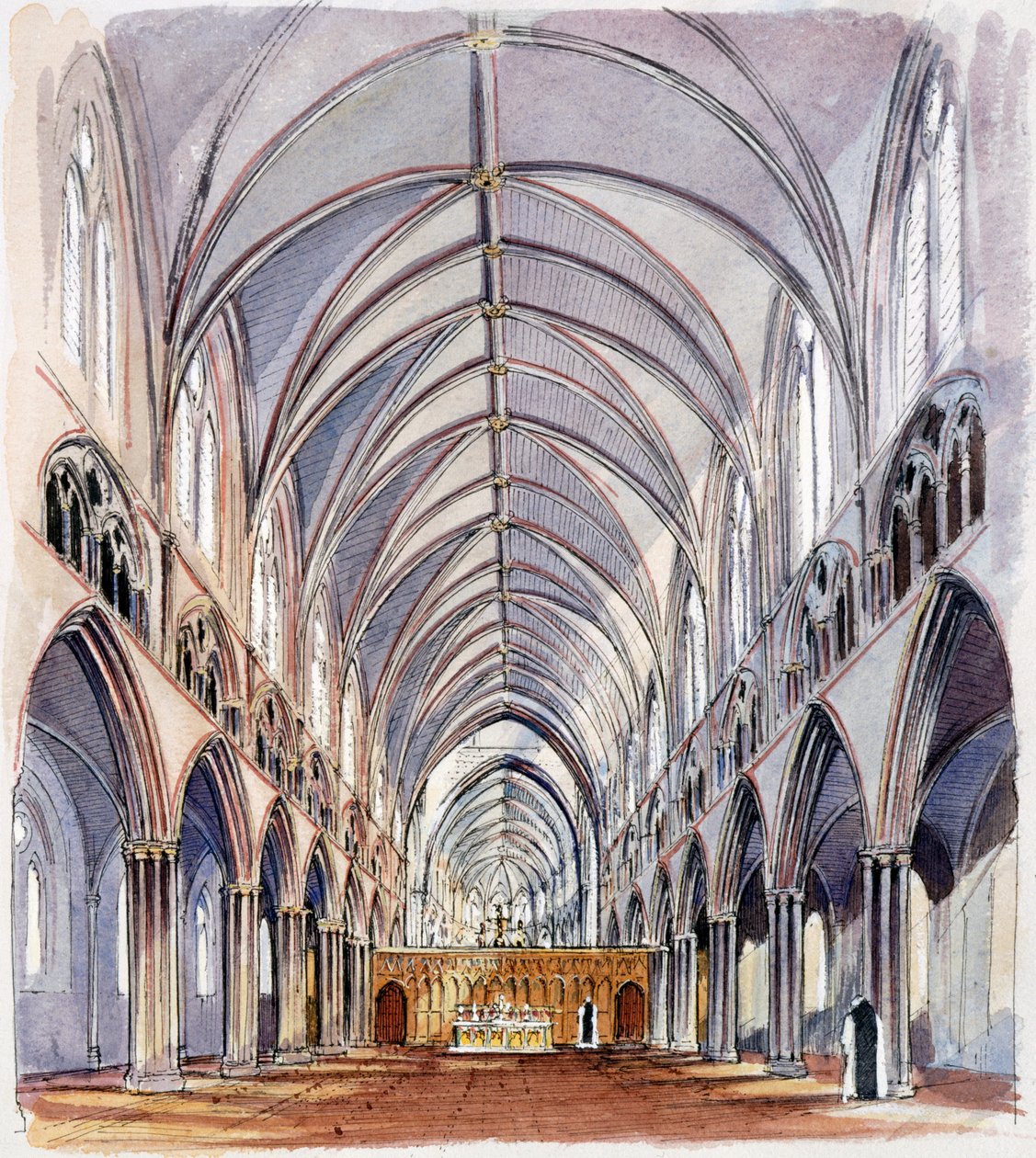 Hailes Abbey, ca. 1200-tallet, ca. 1990-2010 av Terry Ball