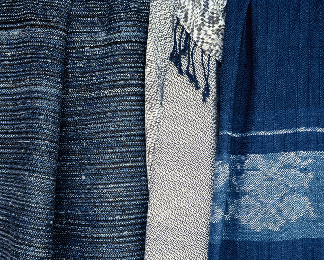 Moderne indigo stoff, Thailand (tekstil) av Thai School