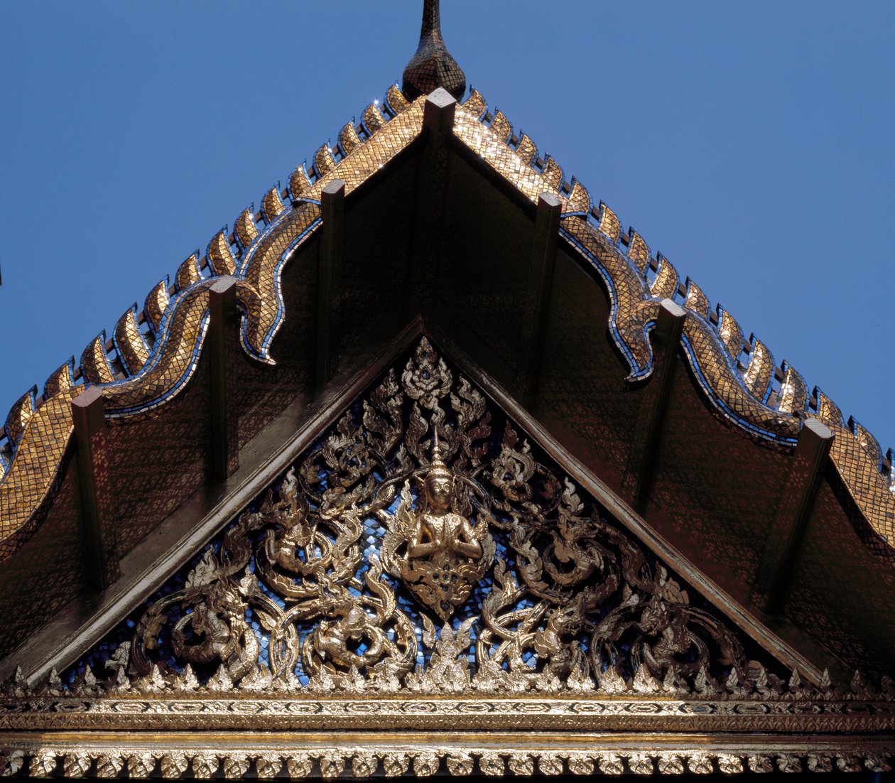 Detalj av en dør av Thai School