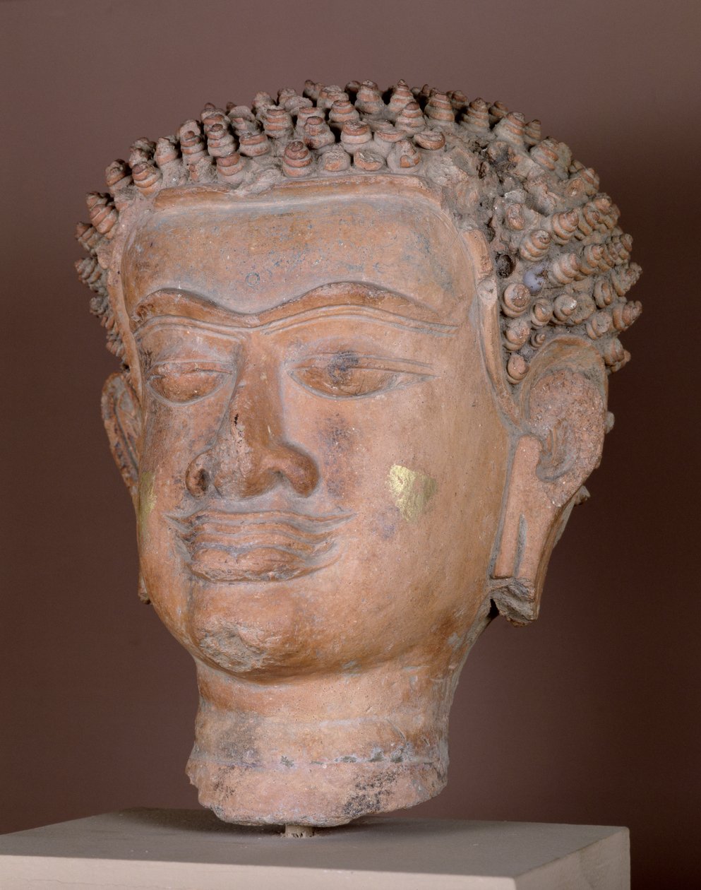 Leder av Buddha, Haripunjaya Kingdom (terrakotta) av Thai School