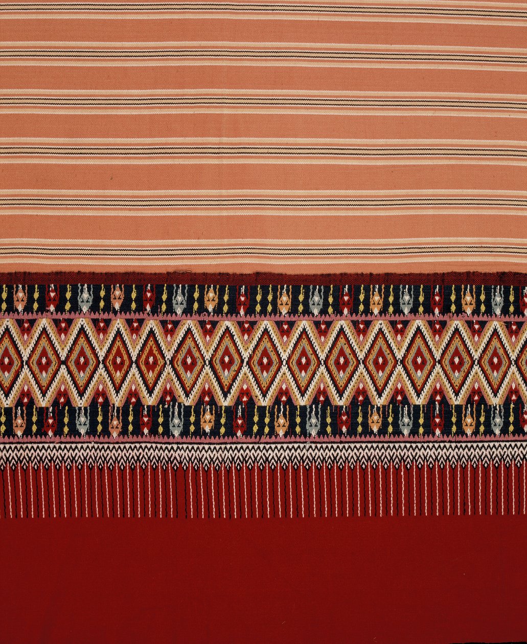 Lanna Tai Yuan-stoff med diamantformet Jok, Mae Chaem, Nord-Thailand (tekstil) av Thai School