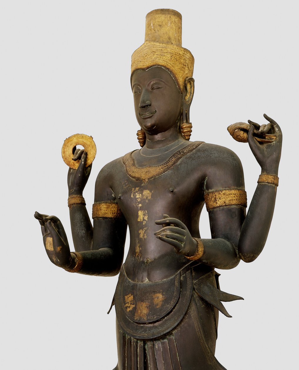 Statue av Vishnu (bronse) av Thai School