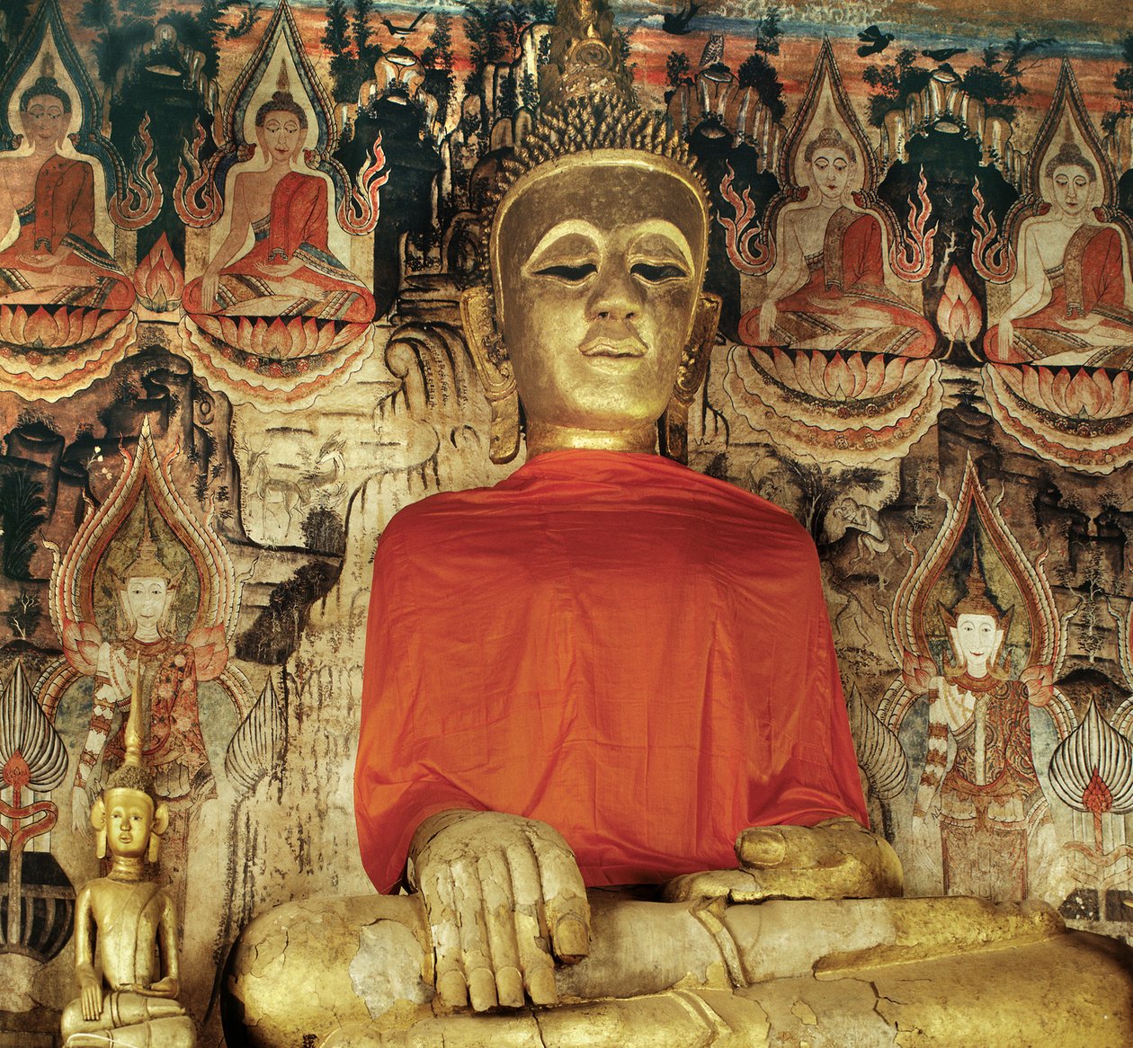 Thai Lu Buddha-statue av Thai School
