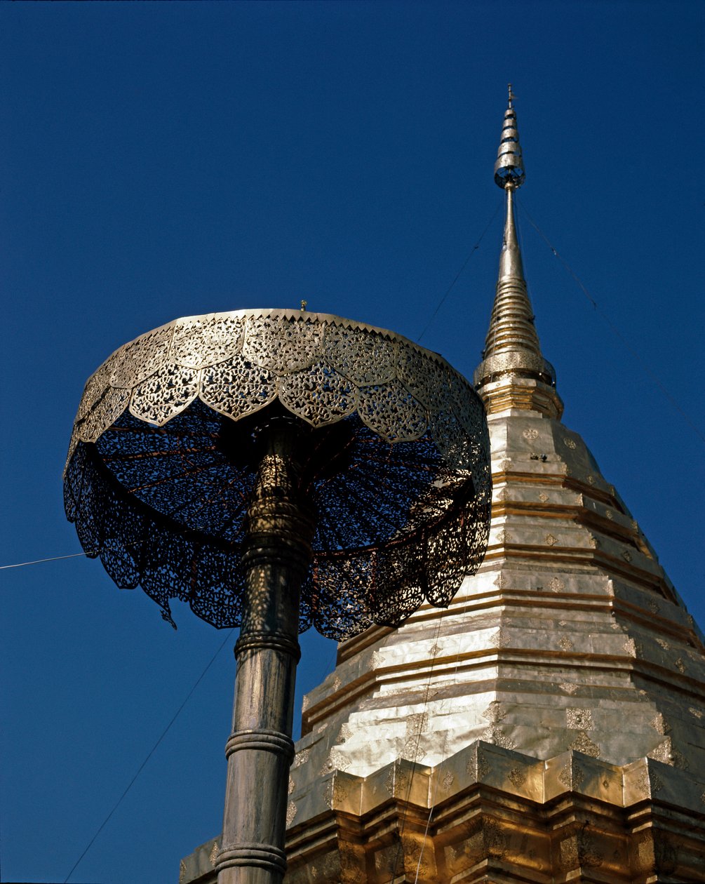 Detalj av det buddhistiske tempelet av Thai Thai