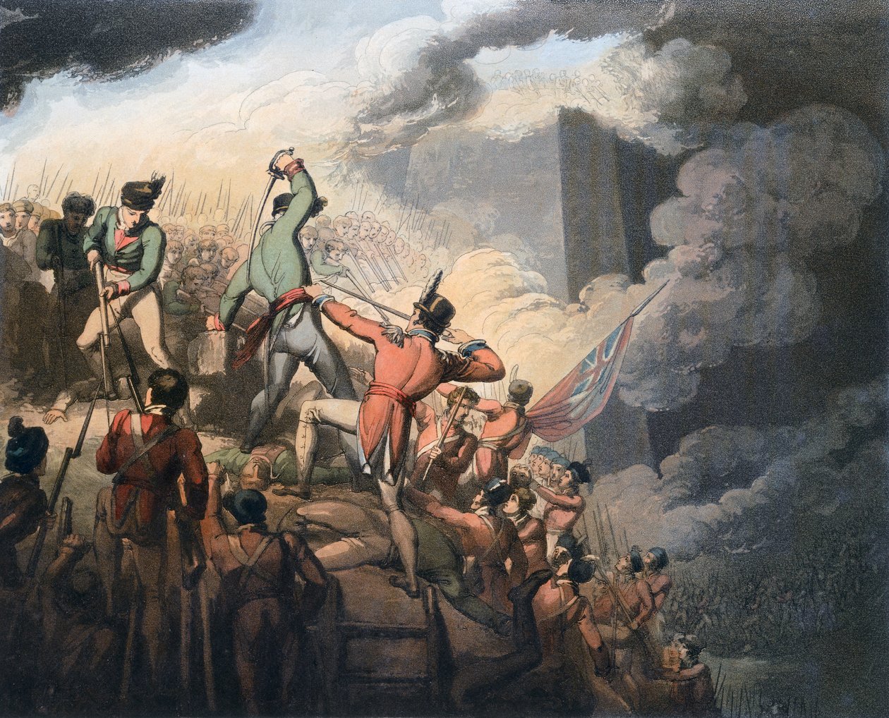 Slaget ved Badajoz, Spania, 6. april 1812 1819 av Thales Fielding