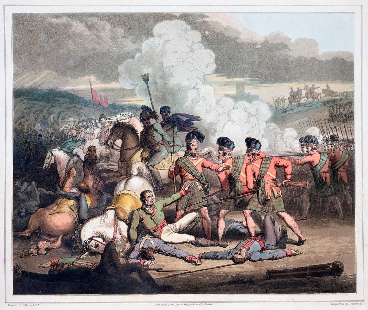 Slaget ved Vimeiro, Portugal, 1. august 1808 1819 av Thales Fielding