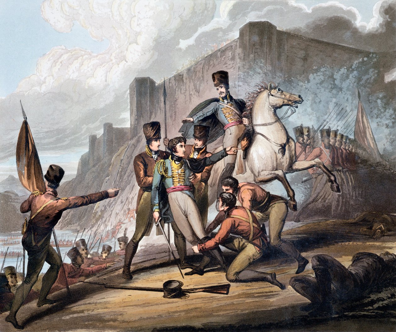Andre slaget ved Porto, Portugal, 12. mai 1809 1819 av Thales Fielding