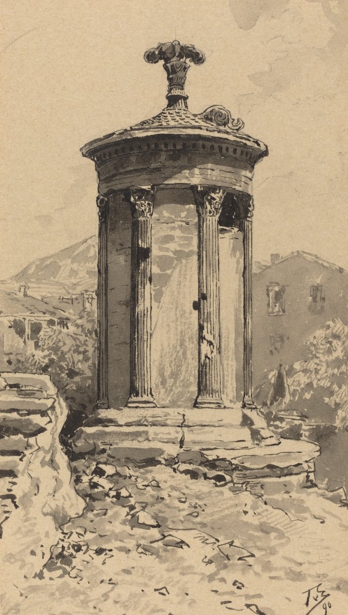 Lysicrates-monumentet, 1890. av Themistocles von Eckenbrecher