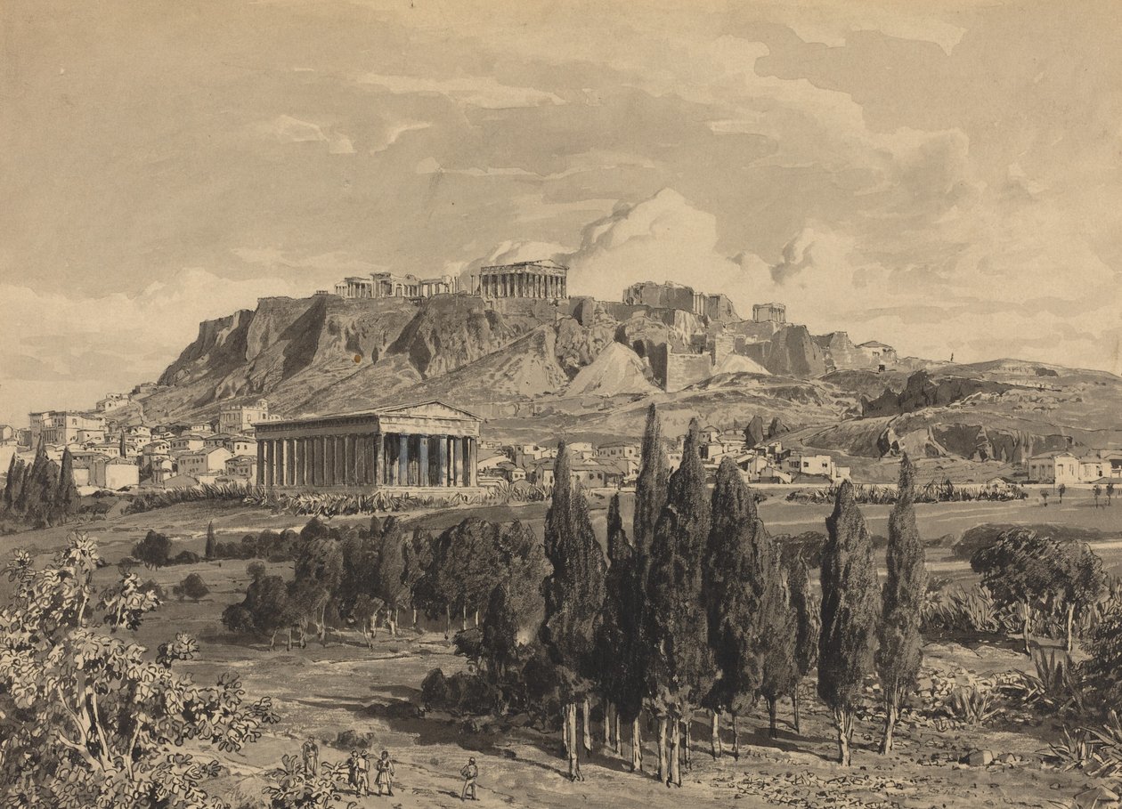 Hefaistos tempel, 1890. av Themistocles von Eckenbrecher