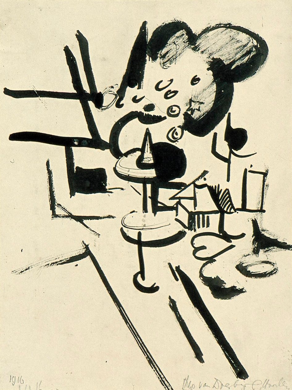 Stilleben av Theo van Doesburg