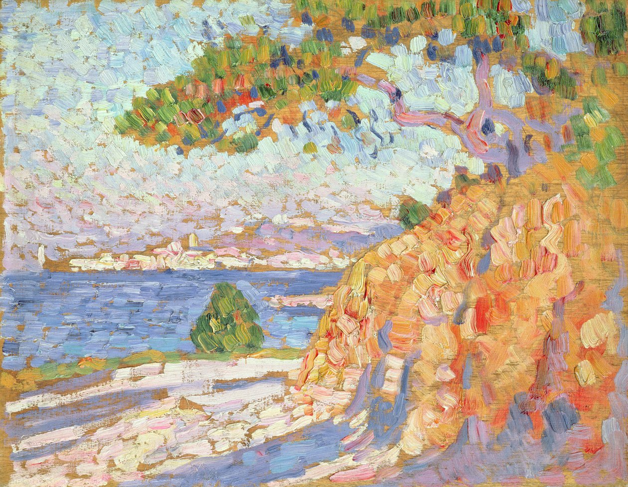 Sørlandets landskap, ca. 1910 av Théo van Rysselberghe