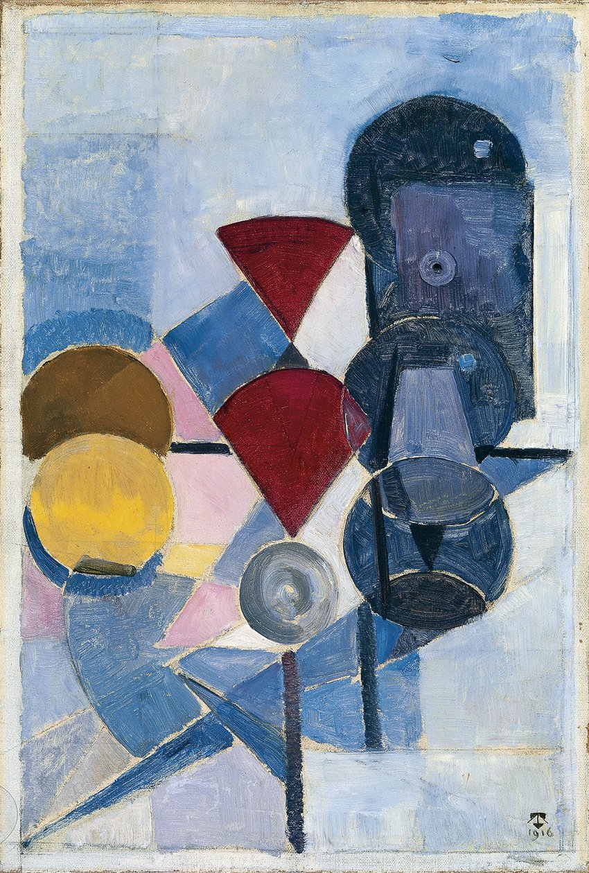 Composition II Still Life, 1916 av Theo van Doesburg