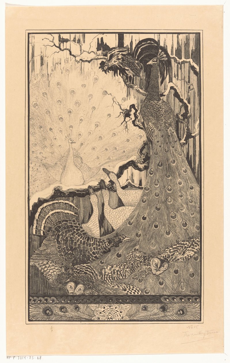 Nyttår (original tittel) av Theo van Hoytema (signed by artist)