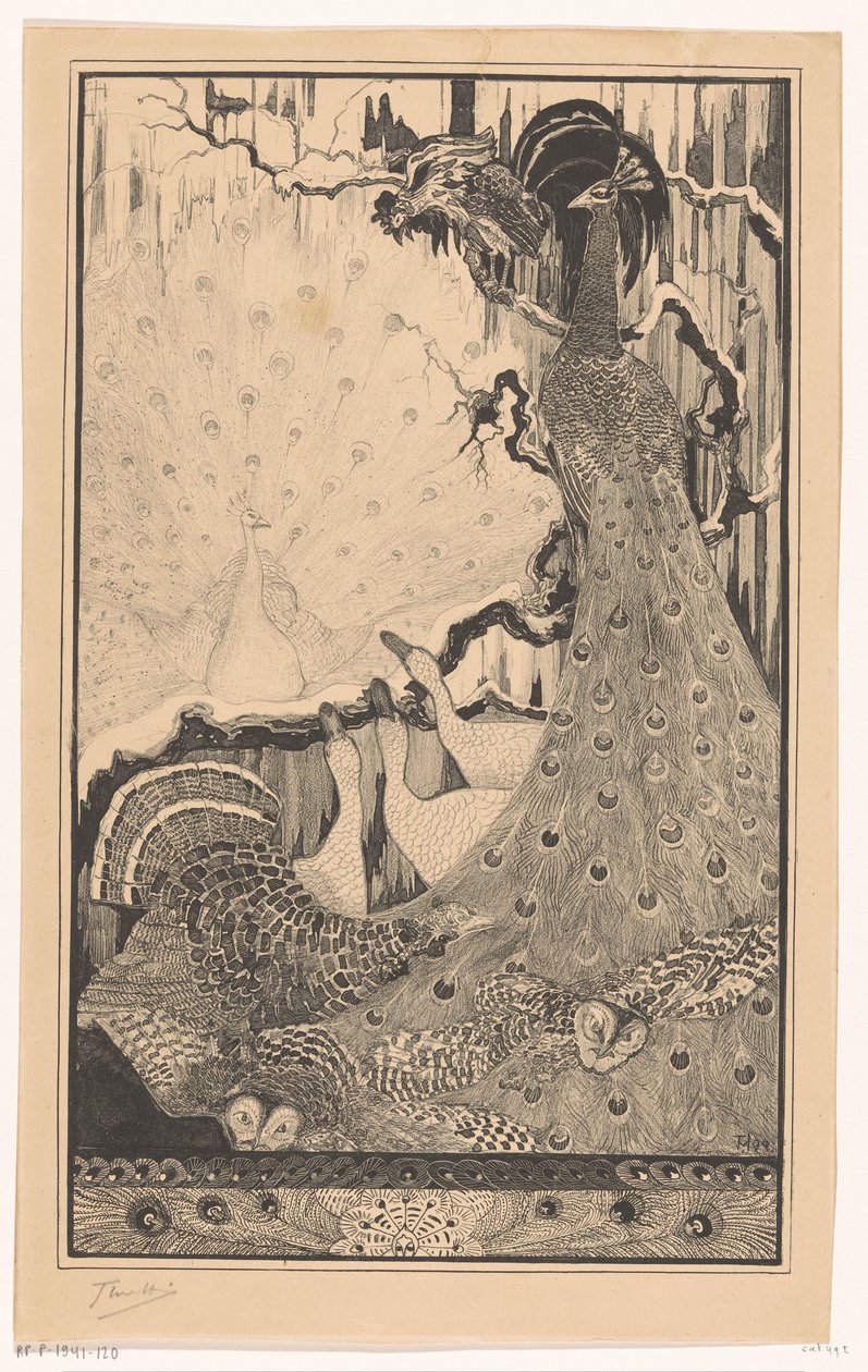 Nyttår (original tittel) av Theo van Hoytema (signed by artist)