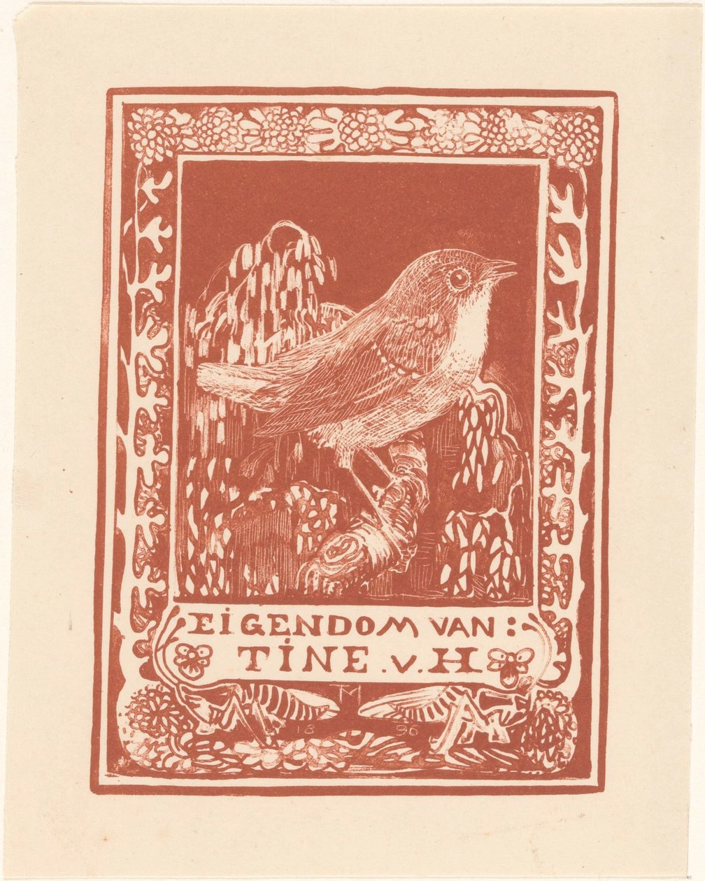 Ex libris av Tine van Hoytema av Theo van Hoytema