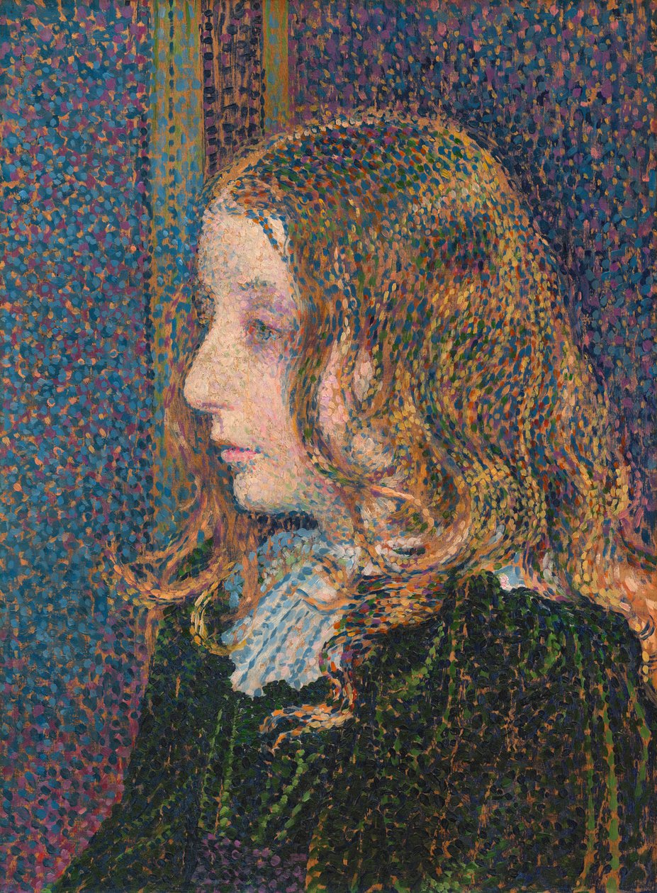 Denise Maréchal, ca. 1894 (olje på tre) av Theo van Rysselberghe