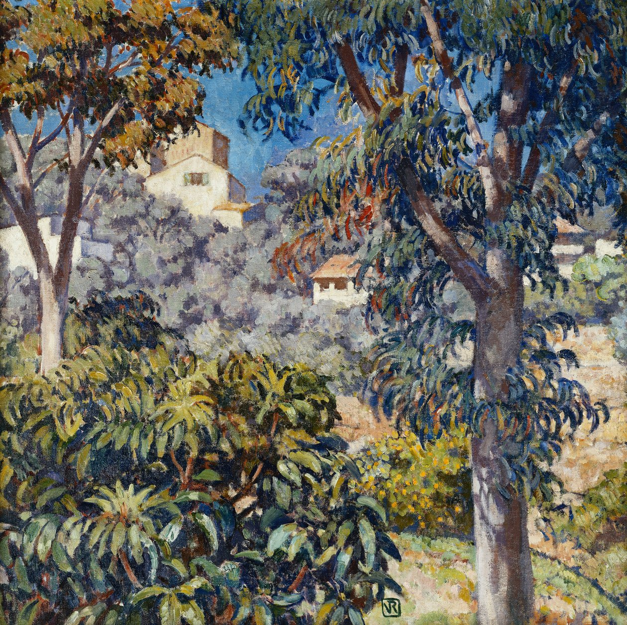 Sørlandets landskap, ca.1920-1922 av Théo van Rysselberghe