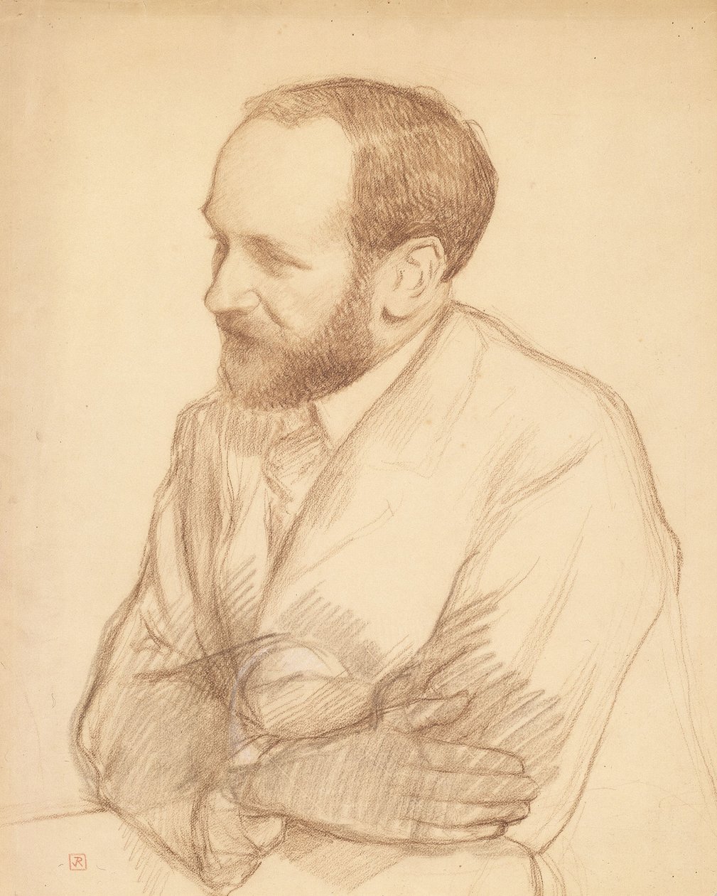 Portrett av Henri Ghéon av Théo van Rysselberghe