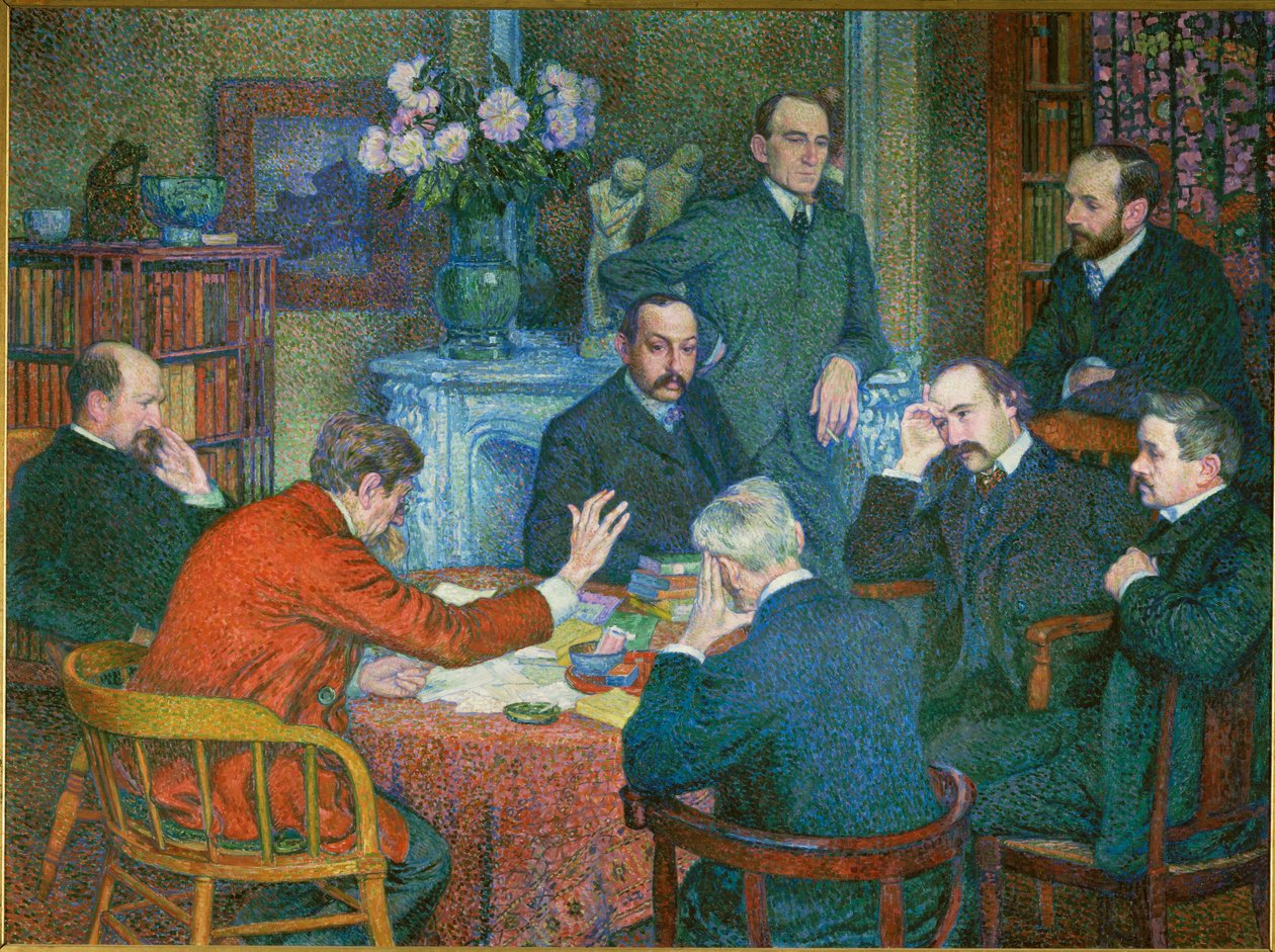 Lesing (maleri på lerret) av Theo van Rysselberghe
