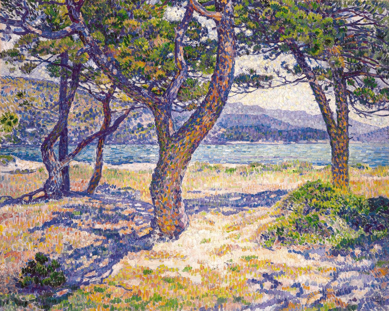 Middelhavet ved Le Lavandou av Théo van Rysselberghe