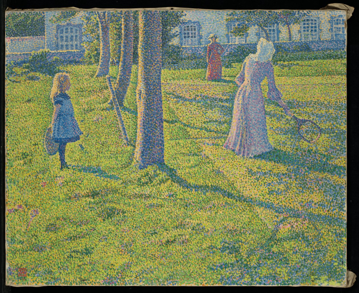 På Thuin eller The Tennis Party av Théo van Rysselberghe