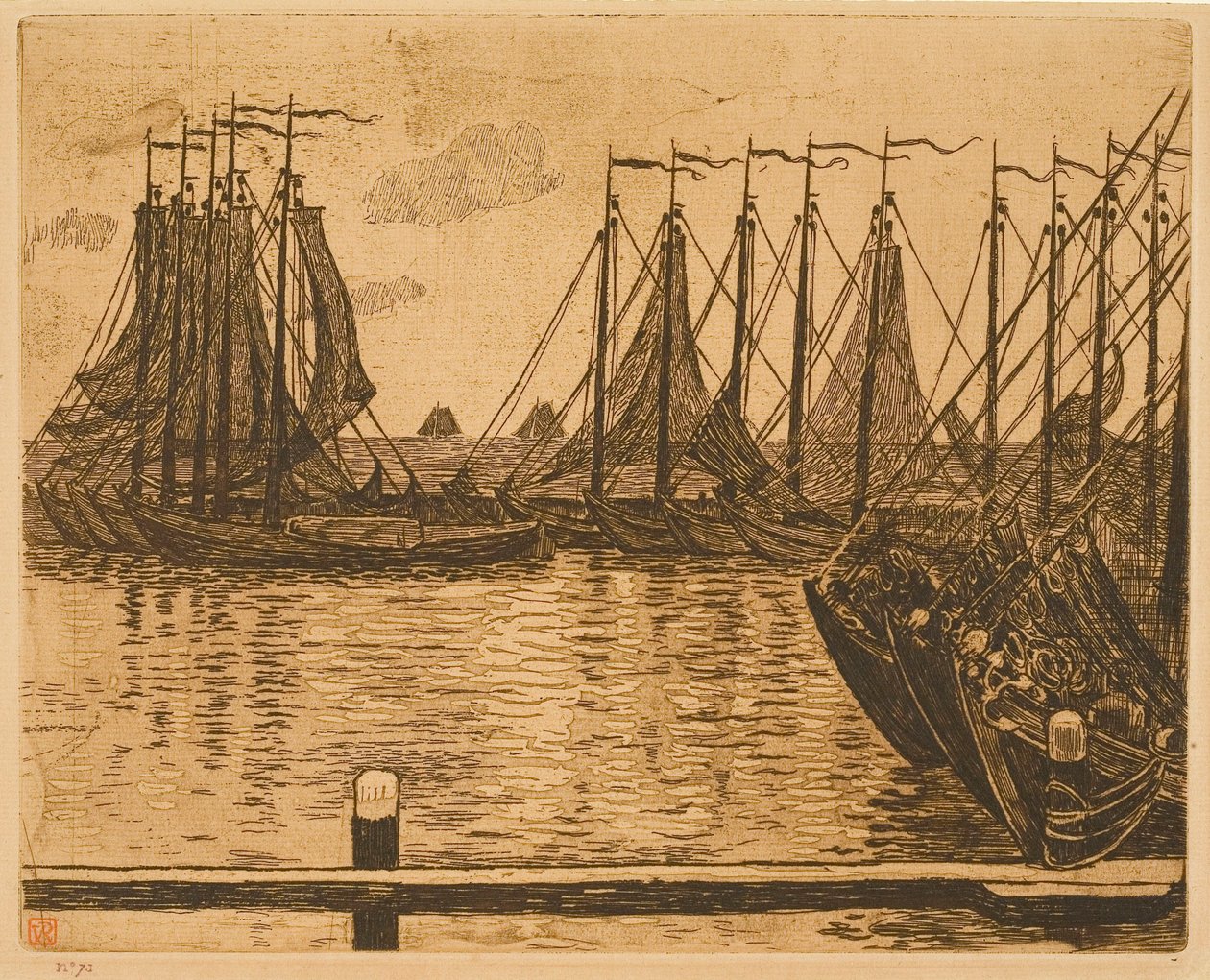Volendam (Nederland), båter på reden av Théo van Rysselberghe