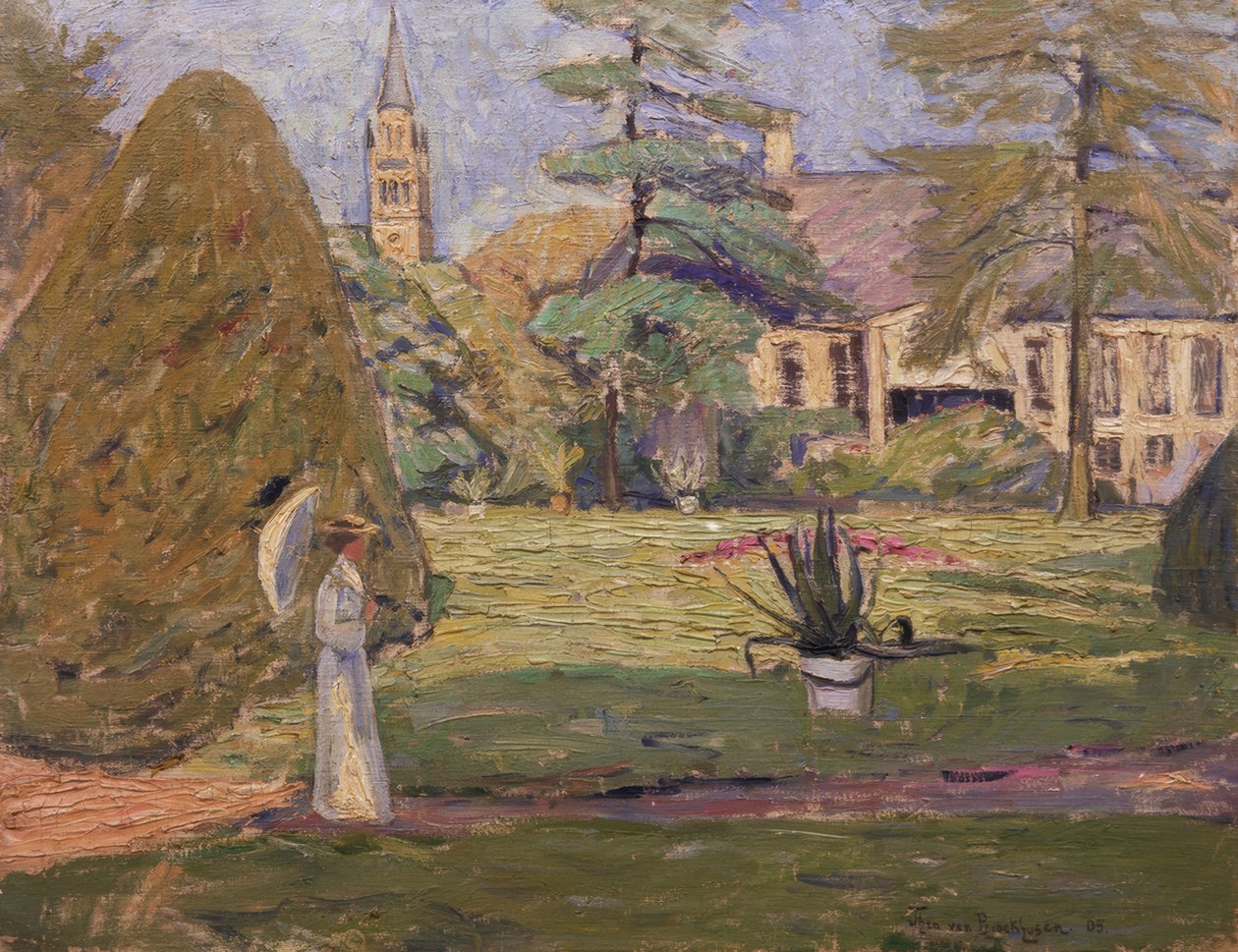Herregård i Langen (i parken) av Theo von Brockhusen